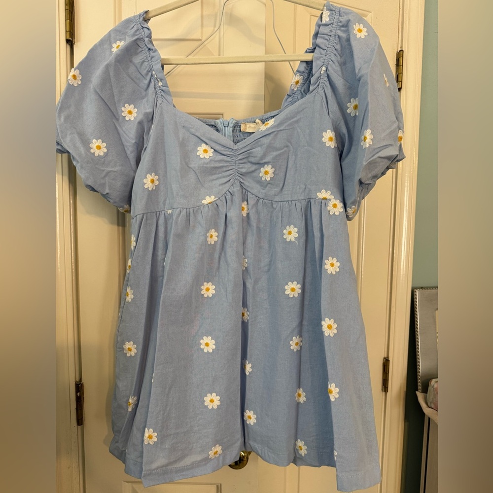 ALTER’D STATE Embroidered Daisy Mini Dress